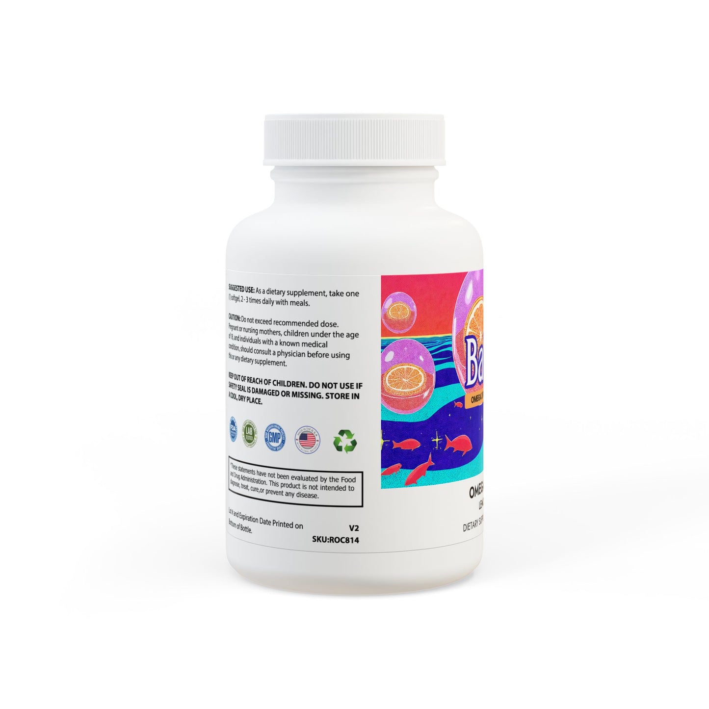 Omega 3 Fish Oil Supplement (60 Softgels)