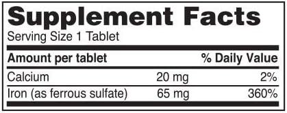 Ferrous Sulfate 325mg Iron Supplement (2-Pack) | Iron Pills | | 100 Iron Tablets per Bottle, 2-Pack