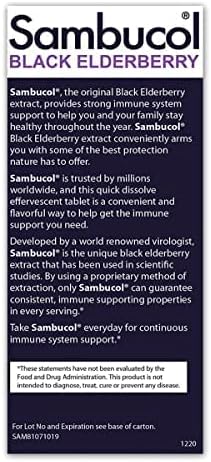 Sambucol Black Elderberry Tablets with Vitamin 15 Tablets
