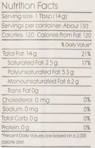 RICE BRAN OIL | All Natural, Made from 100% Non-GMO Rice | Rich in Vitamin E and Gamma-Oryzanol | Unfiltered, Non Winterized, No Trans Fat and Heart Healthy | 1/2 Gallon By Tophe