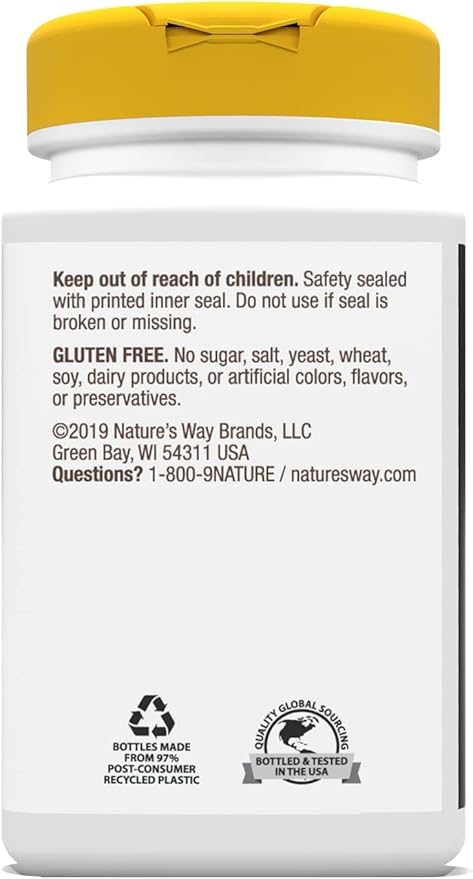 Nature's Way Calcium-Magnesium-Vitamin D Capsules, Supports 100 Capsules