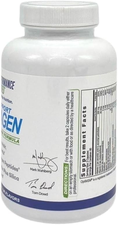 Performance Inspired Nutrition Collagen Joint/Skin/Nails/Beauty Support Capsules 5,000mcg of 120 Ct