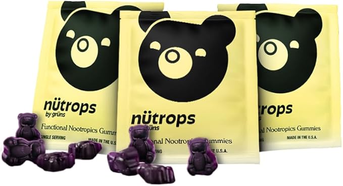 Gruns Nutrops Functional Nootropics Mushroom Gummies,