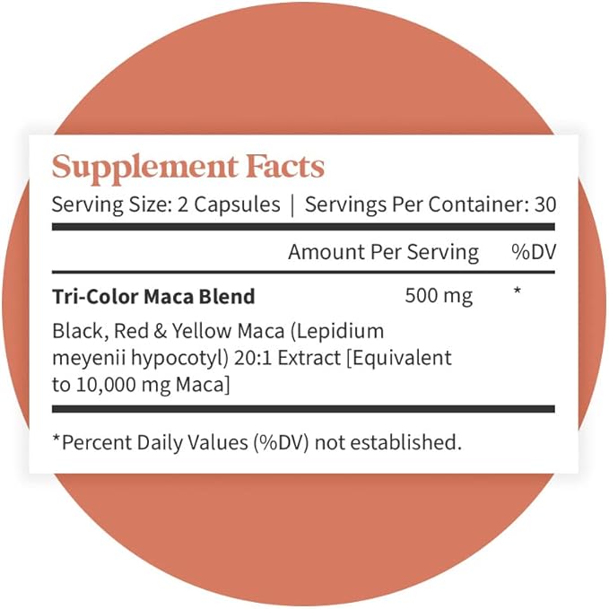 Pattern Wellness Maca Root for Men 10,000mg - 60 Vegan