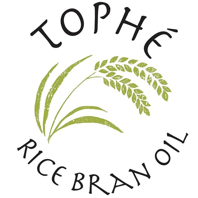 RICE BRAN OIL | All Natural, Made from 100% Non-GMO Rice | Rich in Vitamin E and Gamma-Oryzanol | Unfiltered, Non Winterized, No Trans Fat and Heart Healthy | 1/2 Gallon By Tophe