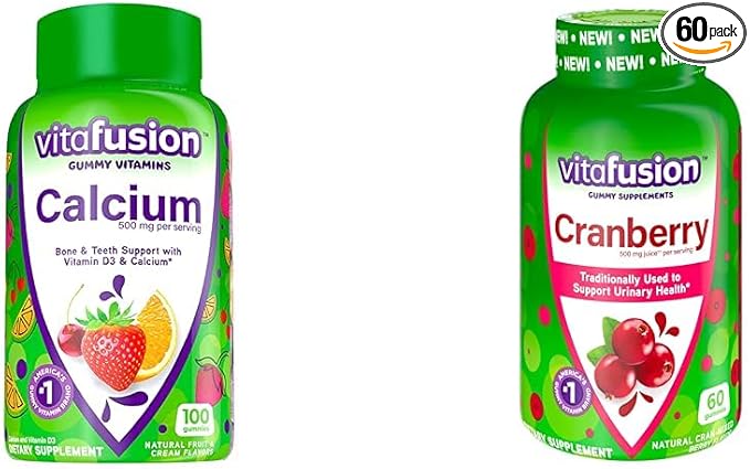 Vitafusion Chewable Calcium Gummy Vitamins 100 Count 60 Count