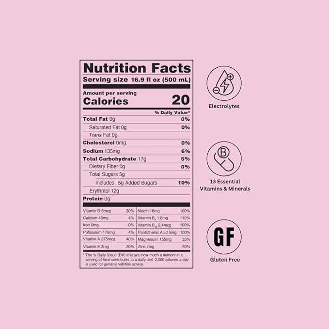 X Hydration 12 Pack- Premium Adaptogenic Fitness Water- Aloe Vera Based with Ashwagandha & Lions Mane- Strawberry Lemonade- Hydration beverage for wellness, performance, immunity and recovery