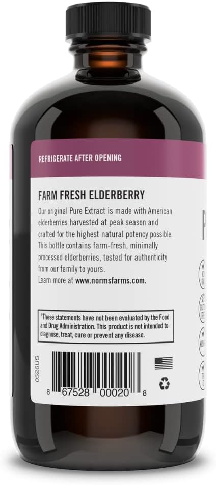 Norm's Farms American Elderberry Extract 2 8 8 Oz.