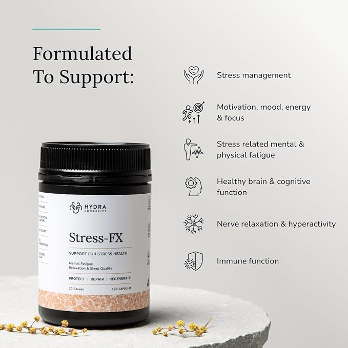 Stress-FX Stress Support & Mood Support 120 Capsules (30 Servings)