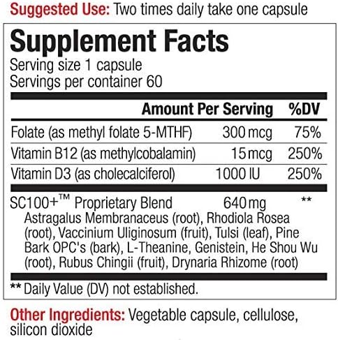 Stem Cell 100+: Multi-Pathway Anti-Aging & Regeneration Supplement Supports Stem Cells, Telomeres, Longevity Genes, Vascular Circulation, Neural Function, Autophagy, and More