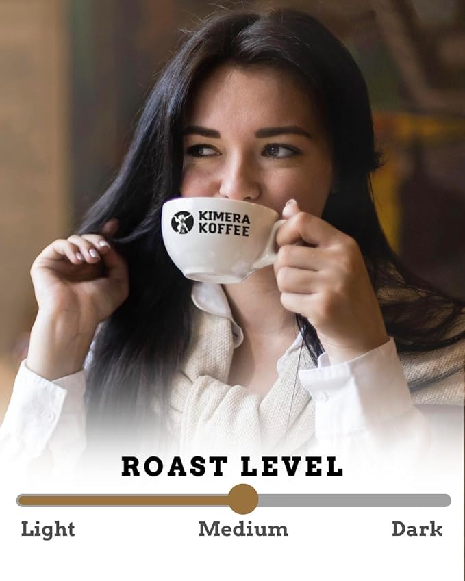 Kimera Koffee Organic Ground Coffee - 12 oz - Endurance Blend Medium Roast Ground Coffee with L-Tyrosine, Vitamin B12 and Glycine - Enjoy a Rich Organic Coffee Any Time of Day