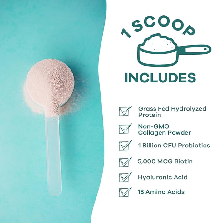 Collagen Powder Supplement with Probiotics 30 Servings