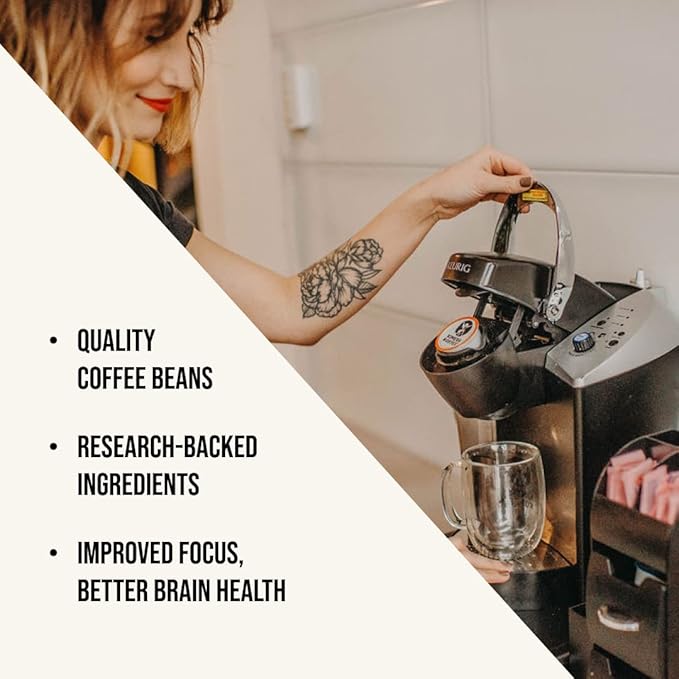 Kimera Koffee Organic Ground Coffee, Original Blend, Medium Roast infused with Taurine, Alpha GPC, DMAE, and L-theanine