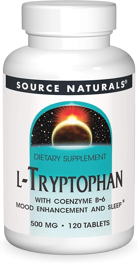 Source Naturals L-Tryptophan with Coenzyme B-6, 500mg 120 Tablets