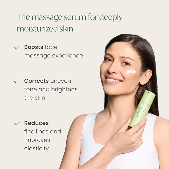 PLANTIFIQUE Korean Jojoba Oil & Hyaluronic Acid Face Massage Serum - Perfect for Gua Sha Facial Tools - Collagen & Niacinamide Gifts Anti-Aging Glow - for Men & Women