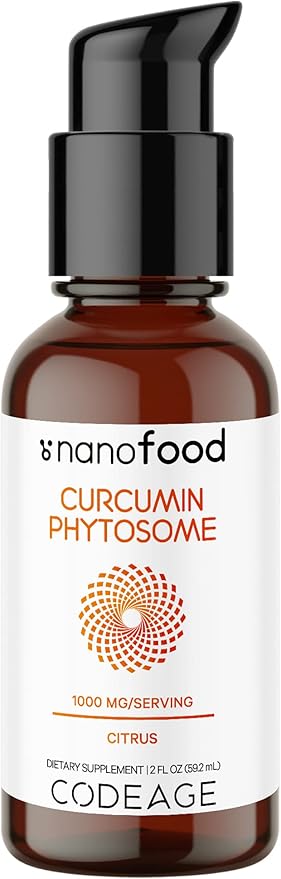 Codeage Liposomal Curcumin Phytosome Liquid Supplement, 2 fl