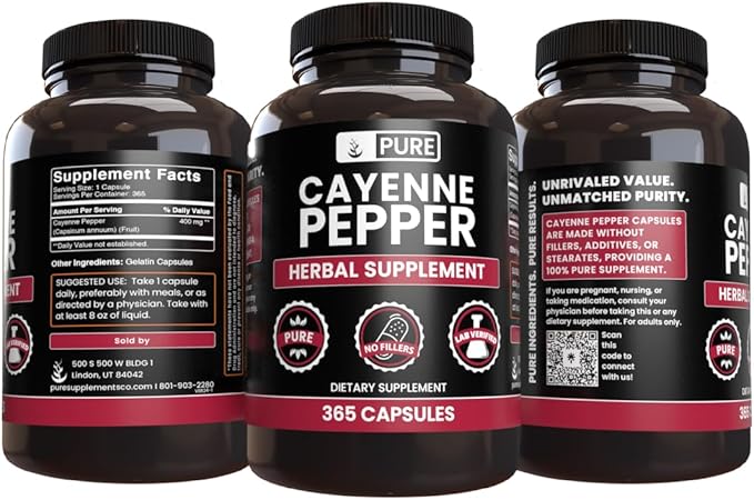 PURE ORIGINAL INGREDIENTS Cayenne Pepper (365