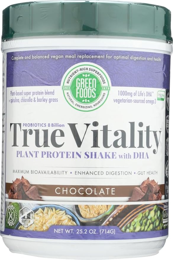 Green Foods True Vitality, Chocolate, 25.2