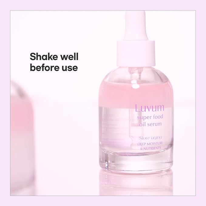 Slow Aging Super Food Oil Serum 1.01 fl. oz - Superfood Oil Serum - Anti-Aging & Hydration - Enhances Elasticity & Radiance - Nutrient-Rich Moisturizing Blend - Korean Skin Care