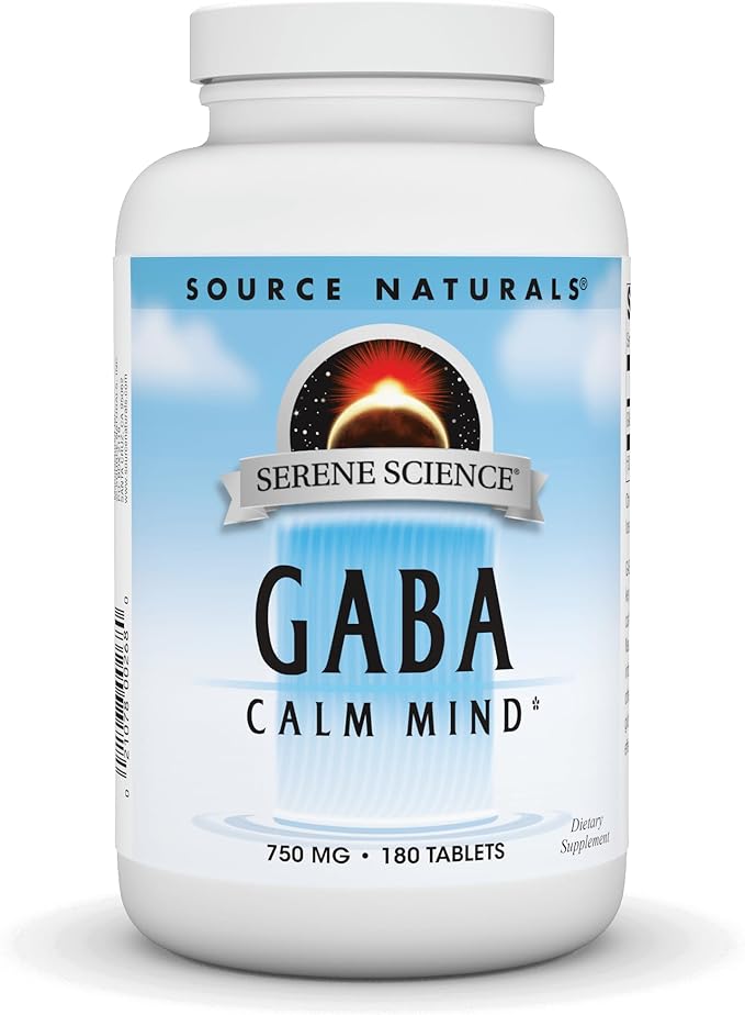 Source Naturals Serene Science GABA, 750mg, 90 90 Tablets