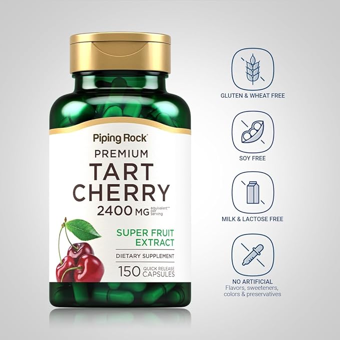 Piping Rock Tart Cherry Extract Capsules 2400mg 150 Pills