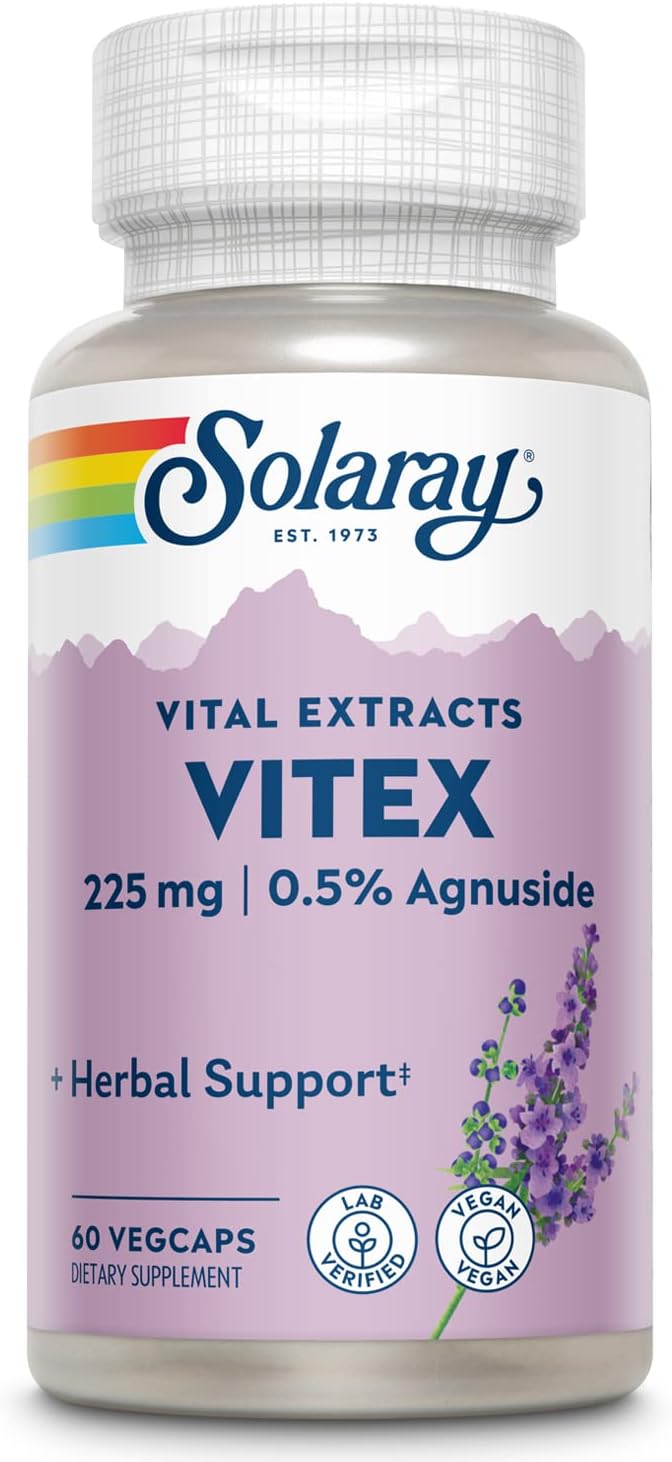 SOLARAY Vitex Berry Extract 225 mg 60 Servings, 60 VegCaps