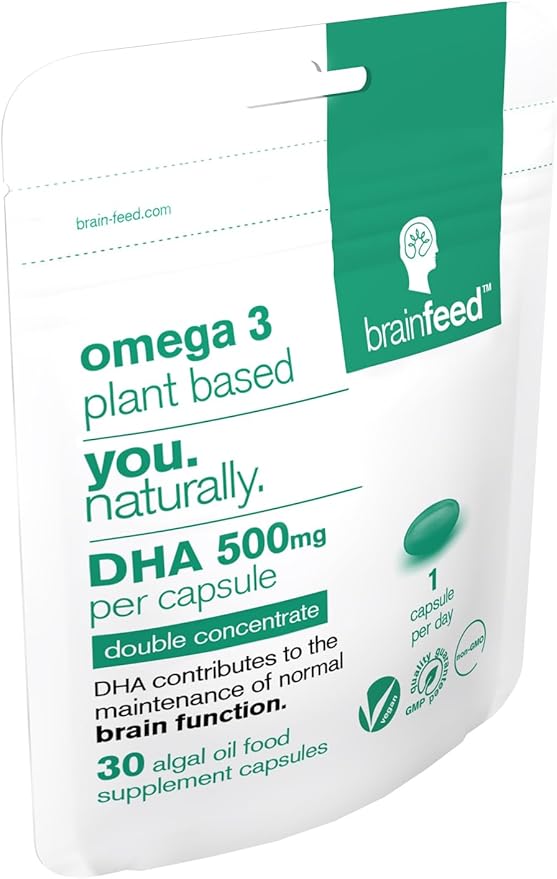 DHA Supplements (30) 3 DHA 500mg PER 1 a 3 Algae 1000mg x 2 Capsules