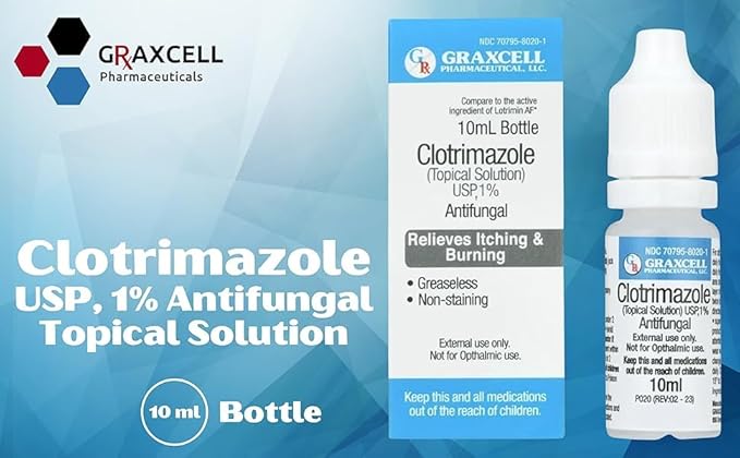 Clotrimazole 1% Antifungal Topical Solution 1) Maximum