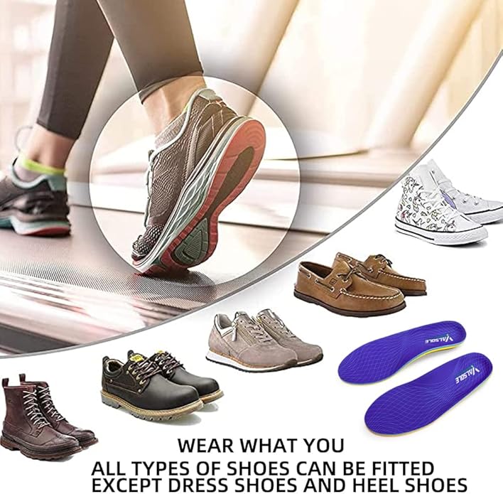 VALSOLE Heavy Duty Support Pain Relief Orthotics 220+ lbs