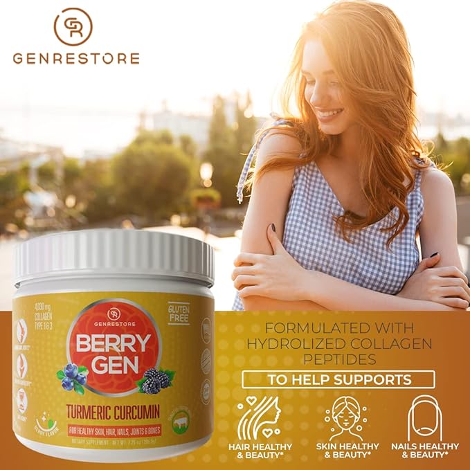 Turmeric Curcumin Collagen Powder with Vitamin C 30 Servings (1)