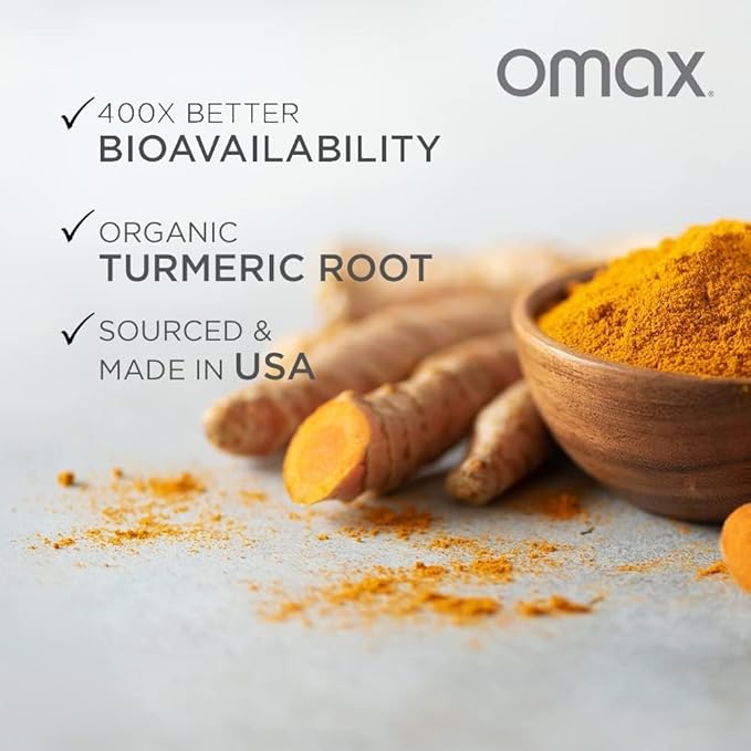 Omax3 2 Pack- HydroCurc Turmeric Curcumin Softgels, Highly Bioavailable MCT Oil Nanoparticle for Potency & Absorption, Joint Health, 120 Softgels