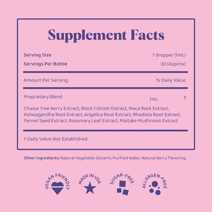 JoySpring Hormone Balance for Women | Natural Menopause Supplements with Black Cohosh | Supports Hot Flash Relief & PMS Relief for Menstrual Herbal Support