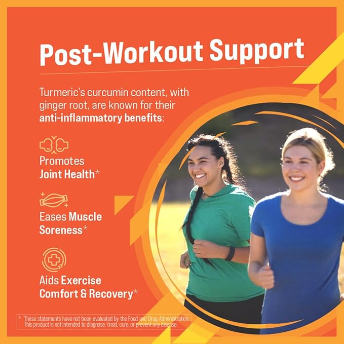 360 Nutrition Turmeric Supplement with Ginger 3.3 oz, 31 Servings