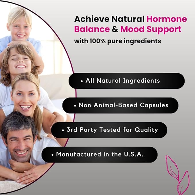 UNALTERED Hormone Balance & Mood Support for Women - Naturally Supports Hormonal Balance & Energy with Tribulus Terrestris & Red Maca Root Extract - Dietary Supplement - 90 Vegan Capsules