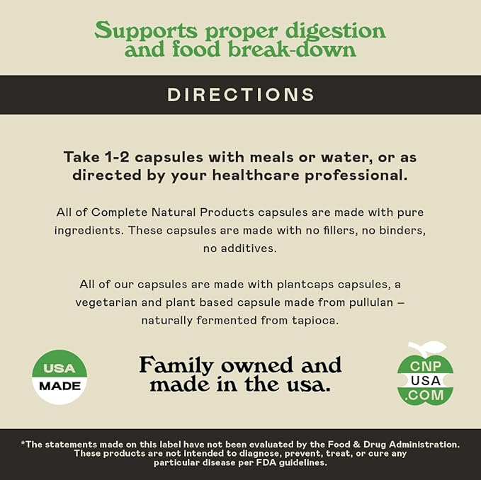 Digestive Enzymes Supplements, Natural Plant Based Superfood 100 Capsules 600mg Probiotics