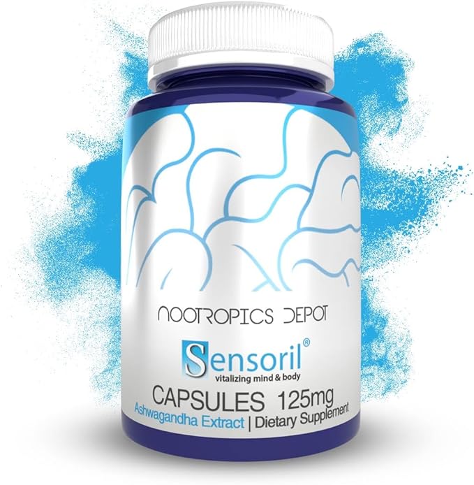Nootropics Depot Sensoril Ashwagandha Capsules 125mg | 180 Ct.
