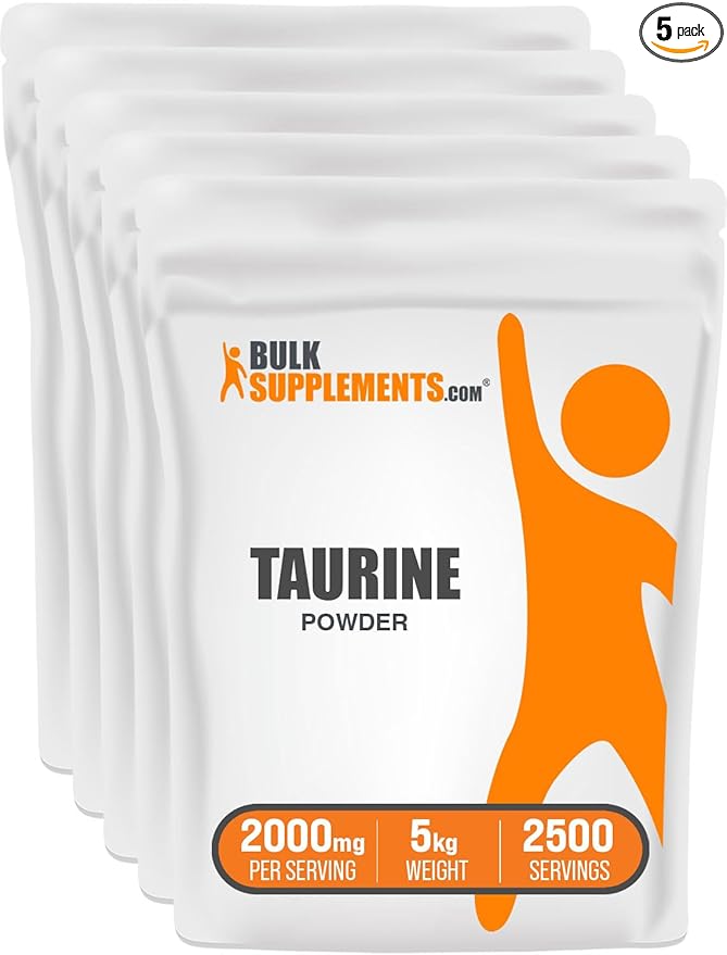 BulkSupplements.com Taurine Powder 2000mg - 2g per 5kg (11 (11 lbs) 5)