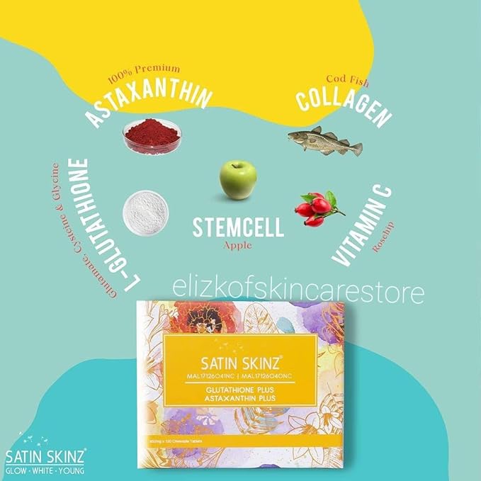 Satin Skinz GLUTATHIONE Plus and ASTAXNTHIN