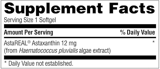TruNature Astaxanthin Supports Healthy Skin & 12 mg, 120 Softgels