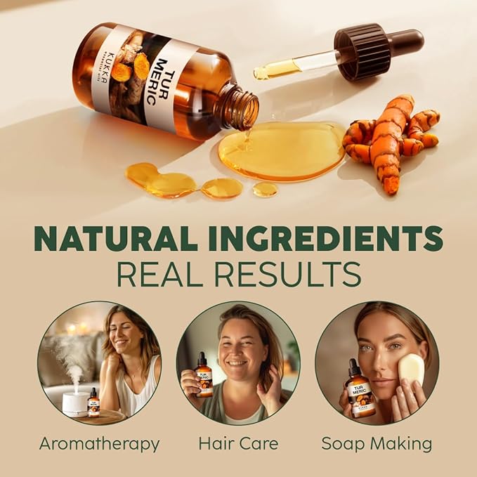 Kukka Turmeric Oil for Skin 4 Fl 100% Pure