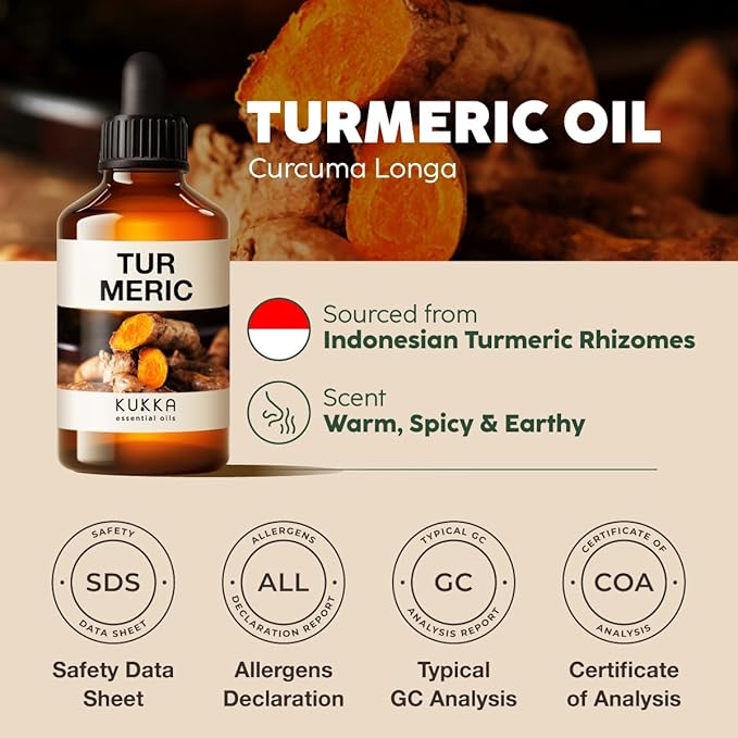 Kukka Turmeric Oil for Skin 4 Fl 100% Pure