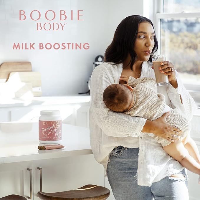 Boobie Body Superfood Protein Meal Replacement Shake, Coffee Caramel Flavor | 19g Protein | Safe For Pregnancy, Lactation, & Motherhood | Organic, Vegan, Zero Sugar, 1 Tub (20 Servings)