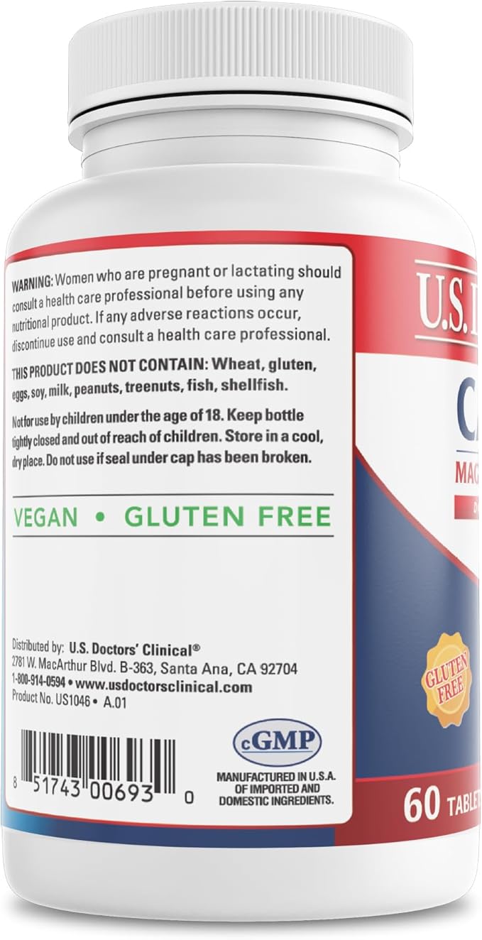U.S. Doctors' Clinical Calcium, Magnesium + D3 for (60)