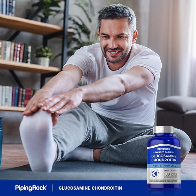 Piping Rock Glucosamine Chondroitin MSM Turmeric 180 Capsules