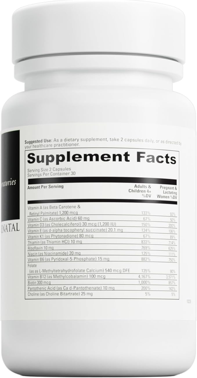 DAVINCI Labs Daily Best Prenatal with Probiotics 60 Capsules (30-Day Supply)
