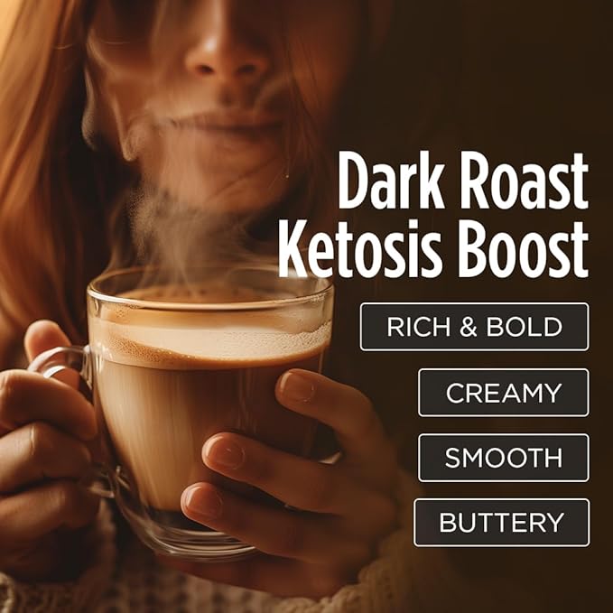 VitaCup Keto Max Dark Roast Coffee Pods, Ketosis & Energy, Butter, MCT Oil, Turmeric, B Vitamins, D3, All-In-One Keto Recyclable Single Serve Pod Compatible with Keurig K-Cup Brewers, 36 Ct