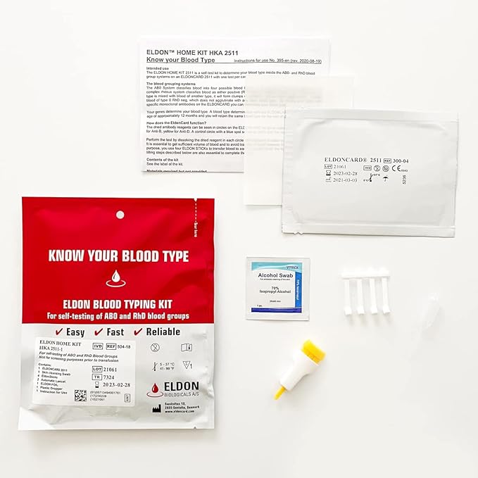 Original Home Blood Typing Kit (1 kit)