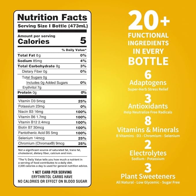 DRNX 12 Pack Adaptogenic Waters Complete 5 Calories