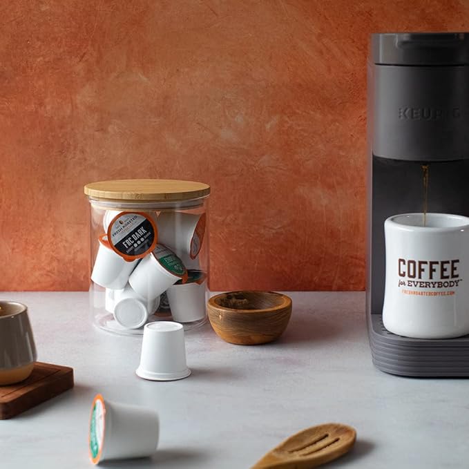 Fresh Roasted Coffee, Organic Dark Mexican, Dark Roast, Mold & Mycotoxin Tested, 24 Pods for K Cup Brewers
