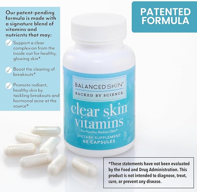 Clear Skin Vitamins for Women & Men